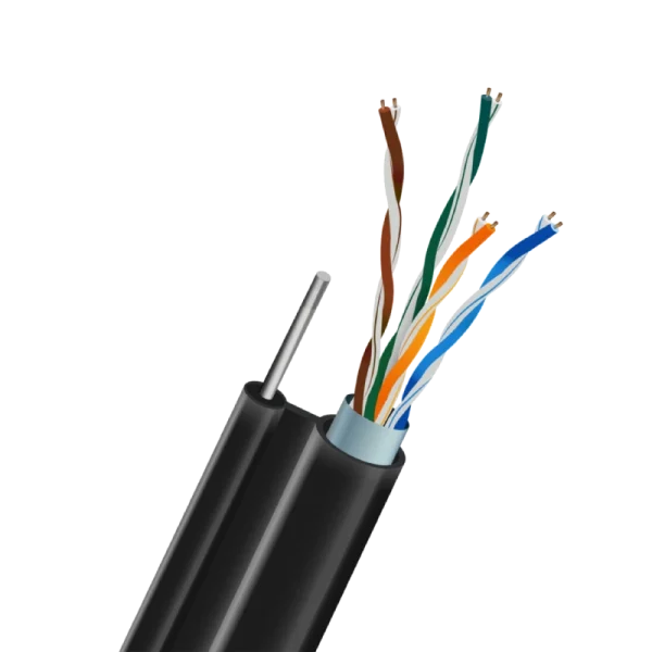 FTP CAT5E 0.5 CU зовнішній (LDPE) з самонесучим дротом Кабель TRINIX