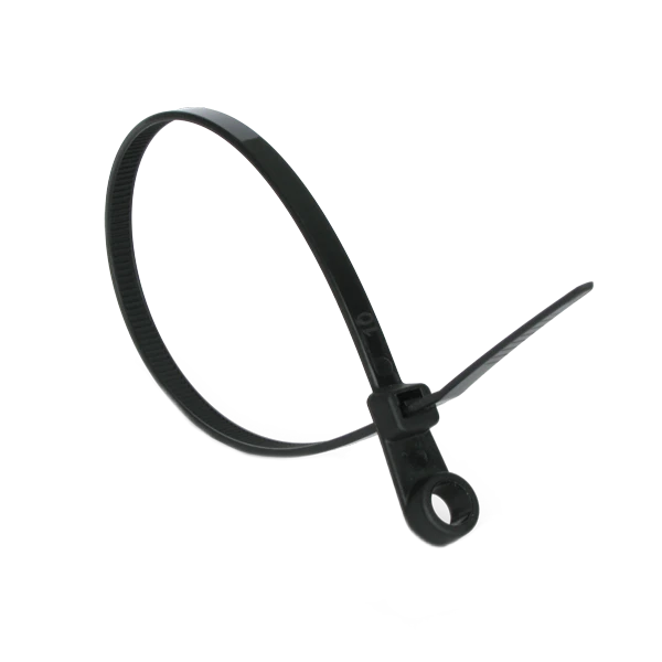 кабельна з кільцем 4,2х220 чорна (100шт) Стяжка Ziplex