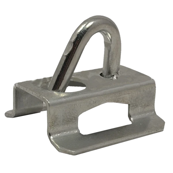 для опор без отворів для кріплення бандажною стрічкою, оцинкований Гак (крюк)