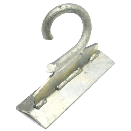для опор без отворів, для кріплення двома бандажними стрічками гаряче цинкування Гак (крюк)