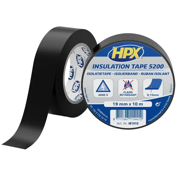 Стрічка ПВХ ізоляційна HPX IB1910 HPX5200 19мм х 10м