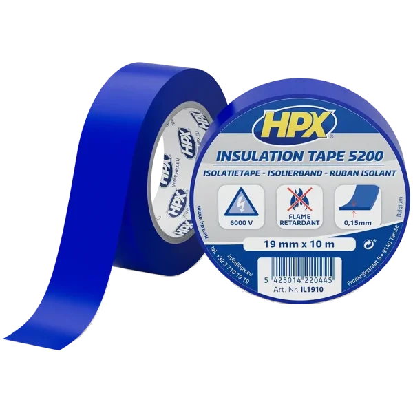 Стрічка ПВХ ізоляційна HPX IL1910 HPX5200 19мм х 10м