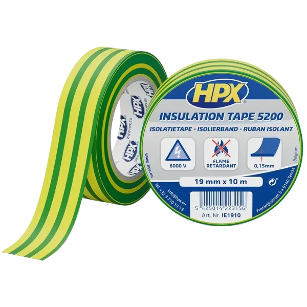 Стрічка ПВХ ізоляційна HPX IE1910 HPX5200 19мм х 10м