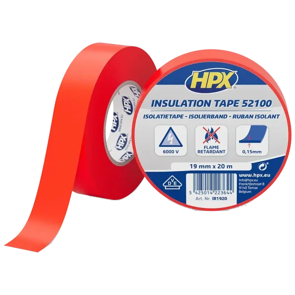 Стрічка ПВХ ізоляційна HPX IR1920 HPX52100 19мм х 20м