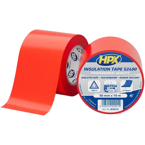 Стрічка ПВХ ізоляційна HPX RI5010 52400 50мм x 10м