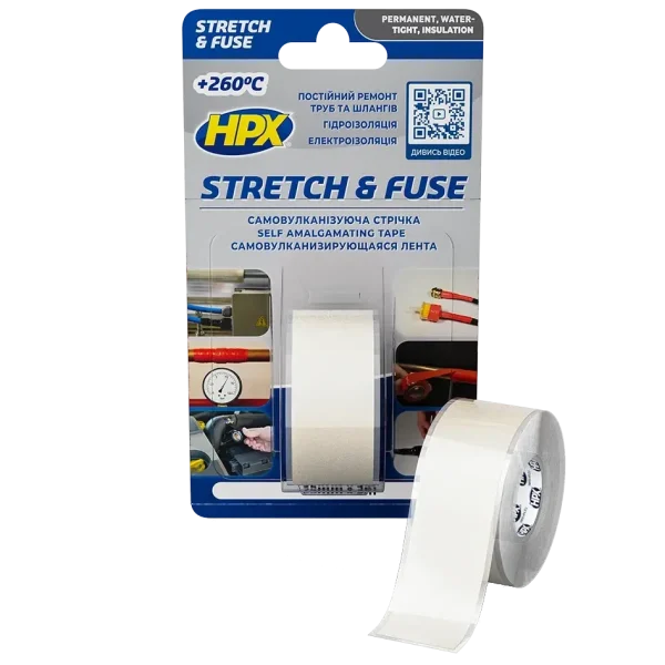 Стрічка силіконова вулканізуюча HPX SI2503 Stretch&Fuse 25мм х 3м