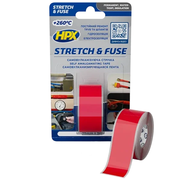 Стрічка силіконова вулканізуюча HPX SO2503 Stretch&Fuse 25мм х 3м
