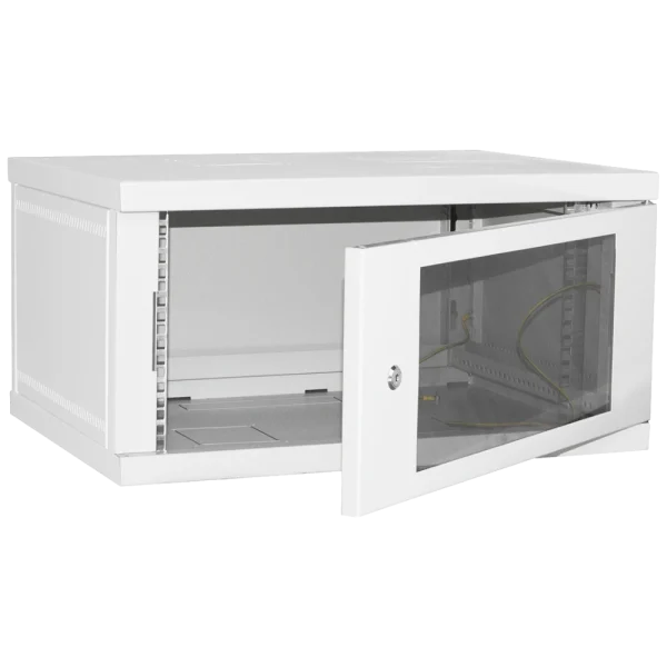 Шафа телекомунікаційна скло IPCOM СН-4U-060х035-ДС-7035 (RAL7035)