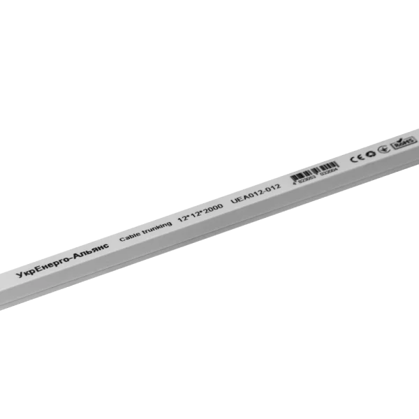 Кабельний канал 12х12 мм 2м с двойным замком