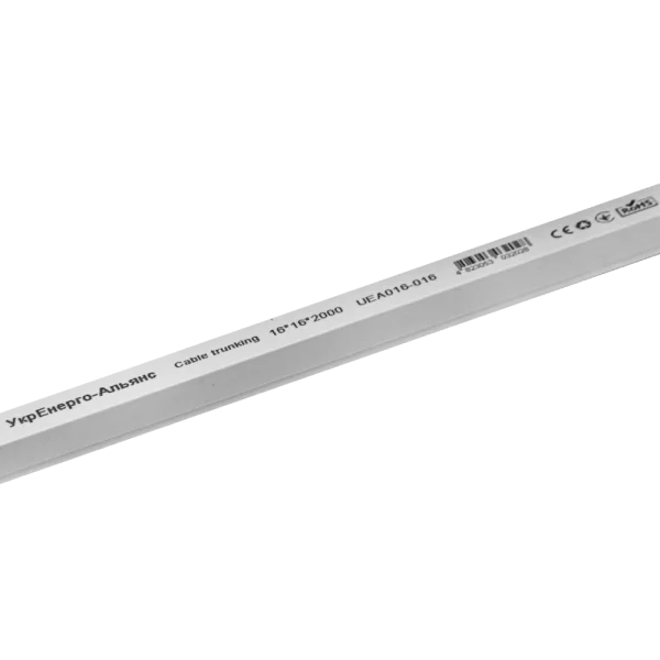 Кабельний канал 16х16 мм 2м с двойным замком