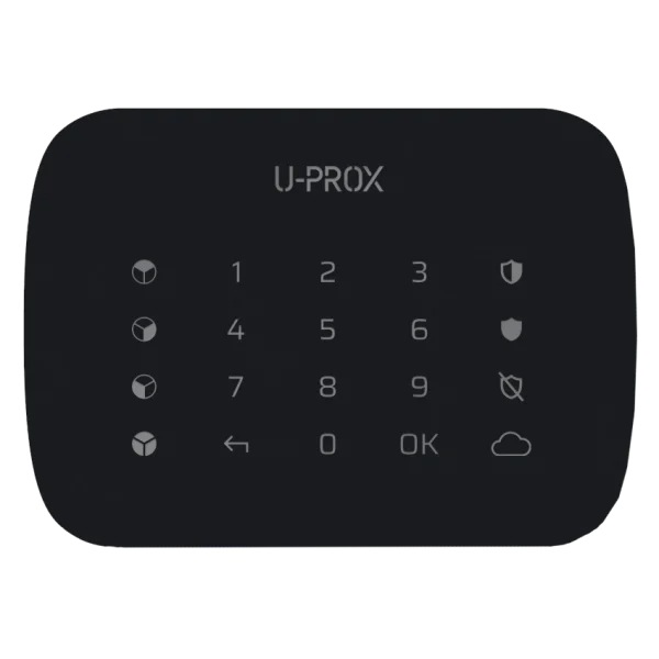Бездротова сенсорна клавіатура для чотирьох груп U-Prox Keypad G4 Black