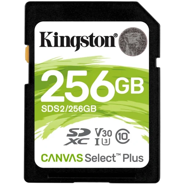 Карта пам'яті SDXC Kingston Canvas Select Plus 256Гб 100R C10 UHS-I U3 V30