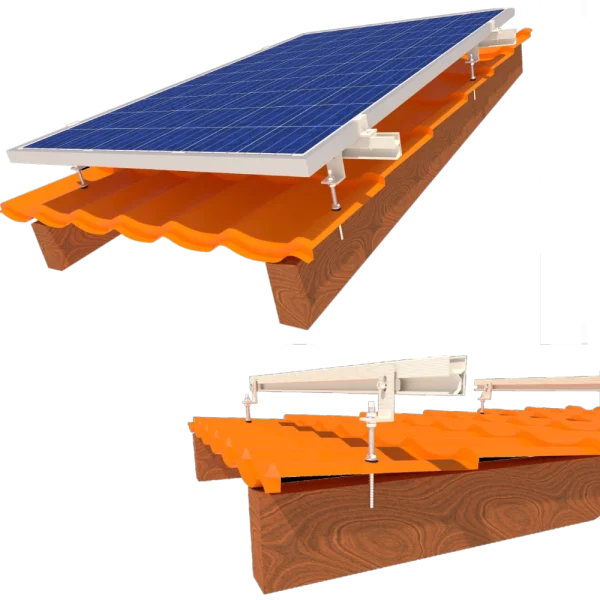 Комплект InstallKit IK-XL-M-9 крепления 9 солнечных панелей до 1145мм металлочерепица профнастил шифер