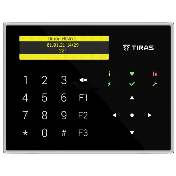 Клавіатура Tiras K-GLCD+(black)