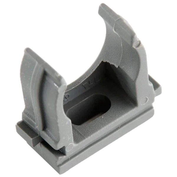 Кліпса для гофри 25 мм сіра (пач. 50 шт.) APRO