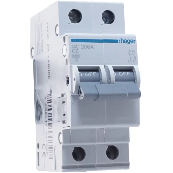 Автоматичний вимикач Hager MC206A