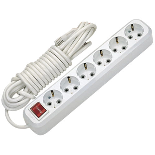 Подовжувач Makel 6х2м с заземлением и выключателем