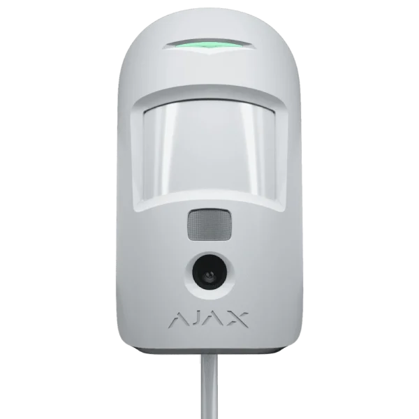 Дротовий сповіщувач руху з камерою Ajax MotionCam Fibra white
