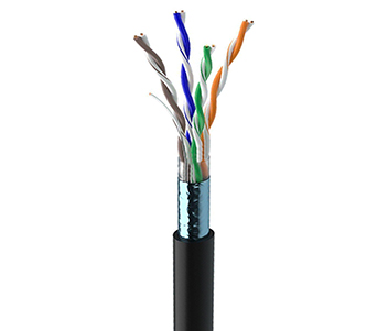 Кабель (FTP мідь зовнішній) OK-Net КППЭ-ВП (100) FTP кат.5е, 4х2х0.51 бухта 305м