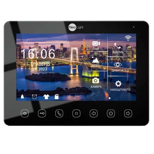 Відеодомофон NeoLight OMEGA+ HD WF Black