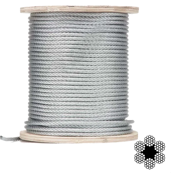 Трос оцинкований APRO 10мм DIN 3055 (6x7) бухта 100м