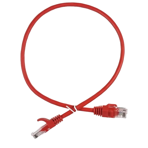 Патч-корд червоний EServer UTP CAT5e 0.25м