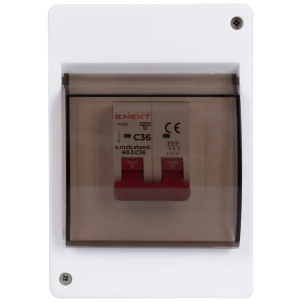 Корпус пластиковий 4-модульний навісний E.NEXT e.plbox.stand.n.04k