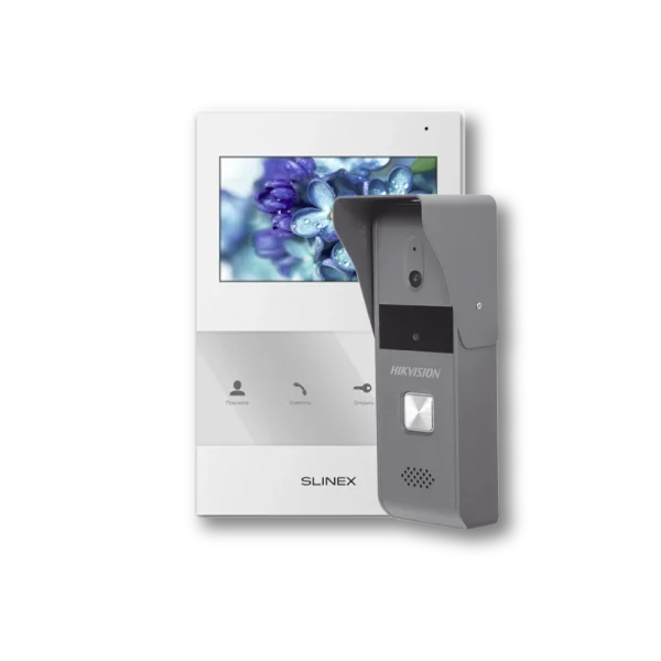 Комплект Slinex SQ-04 white + Hikvision DS-KB2421-IM