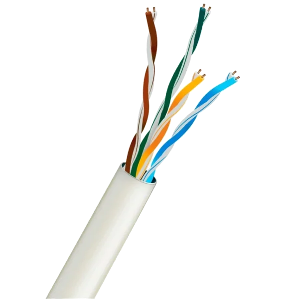 Кабель KRAFT UTP CAT5E CU 0.5 mm PVC Indoor White (305м)