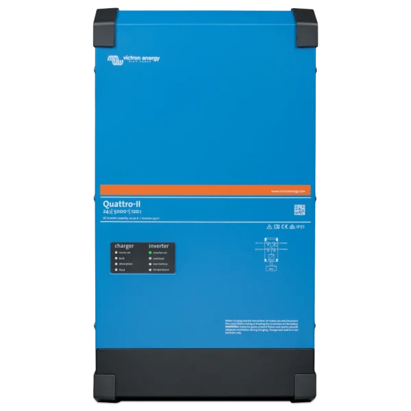 Інвертор VictronEnergy Quattro-II 24/5000/120-50/50 однофазный чистая синусоида