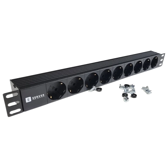 Подовжувач на 9 розеток без вимикача EServer