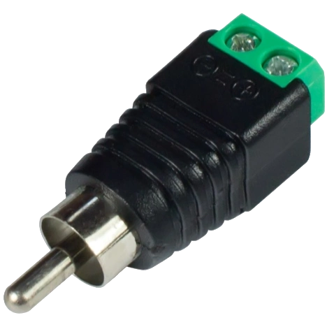 Роз'єм RCA-M с клеммами под кабель