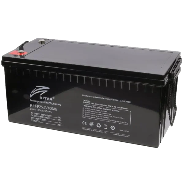 Акумуляторна батарея з bluetooth Ritar LFP25.6V100AH