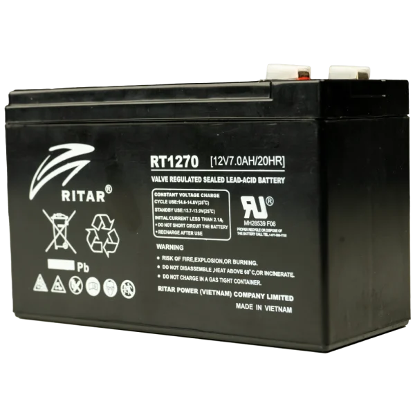 Свинцево-кислотна акумуляторна батарея Ritar RT1270 7А•ч 12В