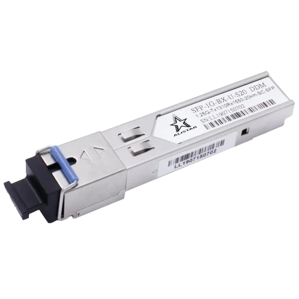 Модуль ALISTAR SFP-1G-BX-U-S20 SFP 1G 1SM WDM SC 20KM TX1310/RX1550nm DDM