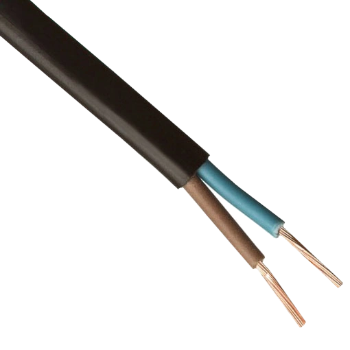 Провід ШВВП чорний (бухта 100 м.) Каблекс 2х0,75
