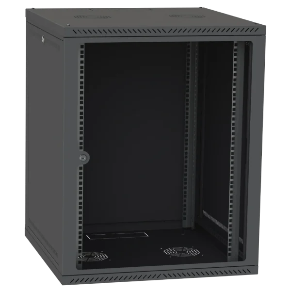 Шафа серверна IPCOM СН-15U 600х450 стекло RAL9005