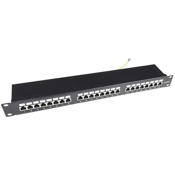 STP патч-панель EServer 24 порта 1U 19" модульная (без модулей)