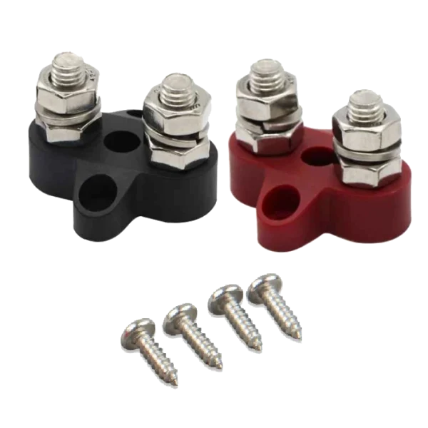 Подвійний набір клем M8 Victron Energy Dual Terminal Stud M8-linked set (1 red/1 black)