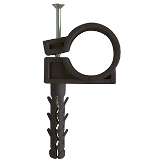 Обойма для труб і кабелю APRO 25-27 мм (пач. 50 шт.) черная