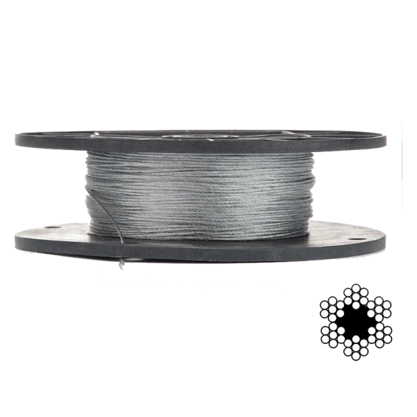 Трос оцинкований APRO 1,5мм DIN 3055 (6x7) бухта 200м