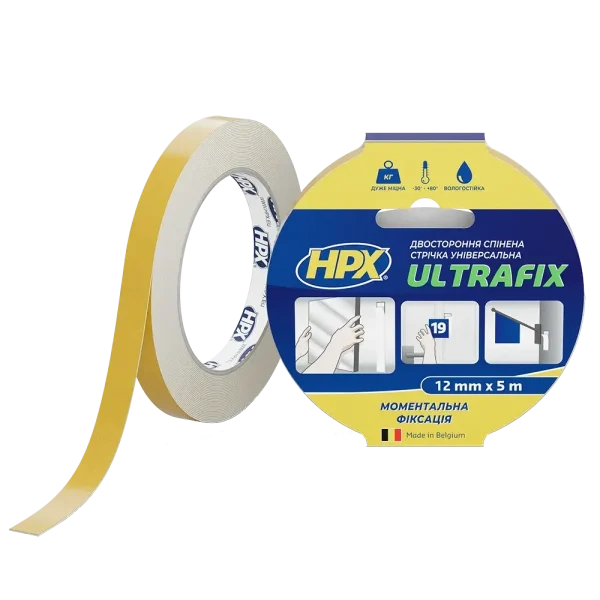 Стрічка двохстороння HPX DSU1205 ULTRAFIX 12мм х 5м