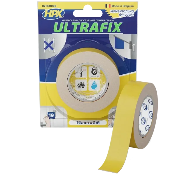 Стрічка двохстороння HPX DSU1902 ULTRAFIX 19мм х 2м