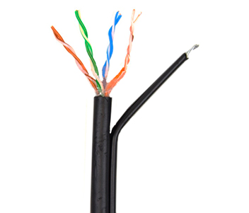 Кабель мережевий UTP з тросом бухта 305м 4*2*0.5-CU PE MT CAT5е