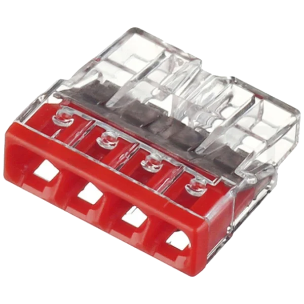 Клема Wago 2273-204 4-провода 0,5-2,5мм2 (без пасты)