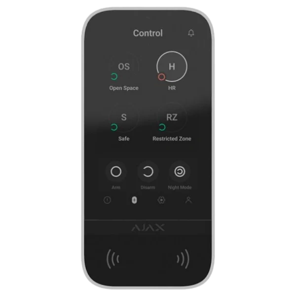 Клавіатура Ajax KeyPad TouchScreen (8EU) white