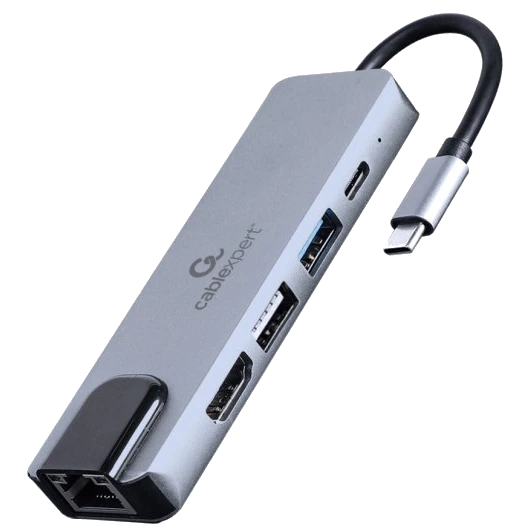 Док станція Cablexpert A-CM-COMBO5-04 USB-C 5-в-1