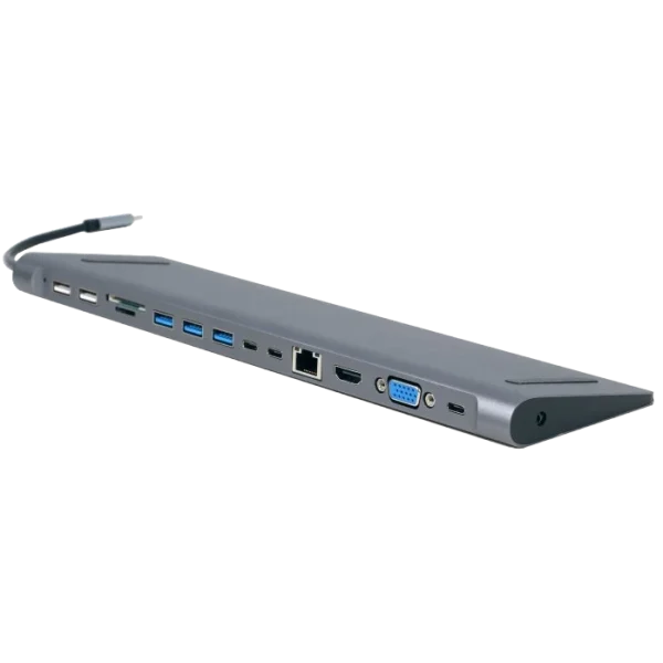 Док станція Cablexpert A-CM-COMBO9-01 USB-C 9-в-1