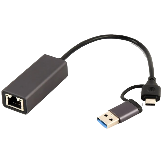 Мережевий адаптер Cablexpert A-USB3AC-LAN-01 USB type-A / type-C Мережевий адаптер Cablexpert A-USB3AC-LAN-01 USB type-A / type-C - Зображення 1