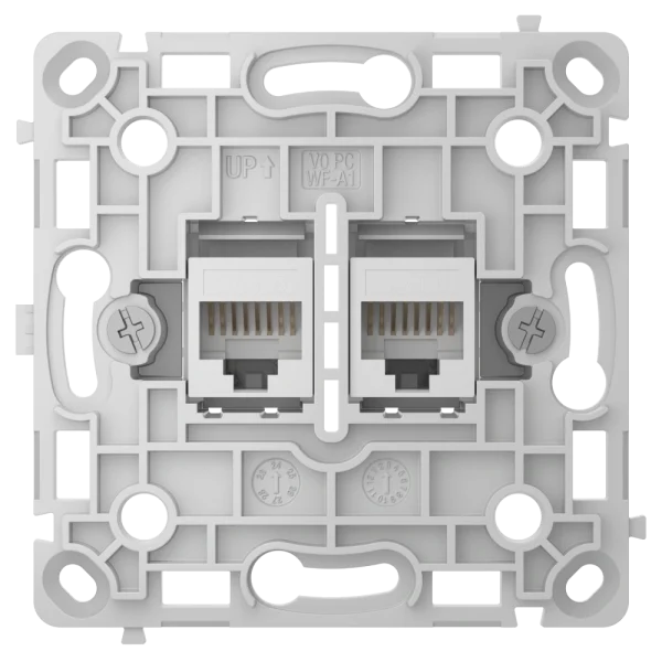 Механізм інтернет розетки Ajax OutletCore (LAN) vertical white